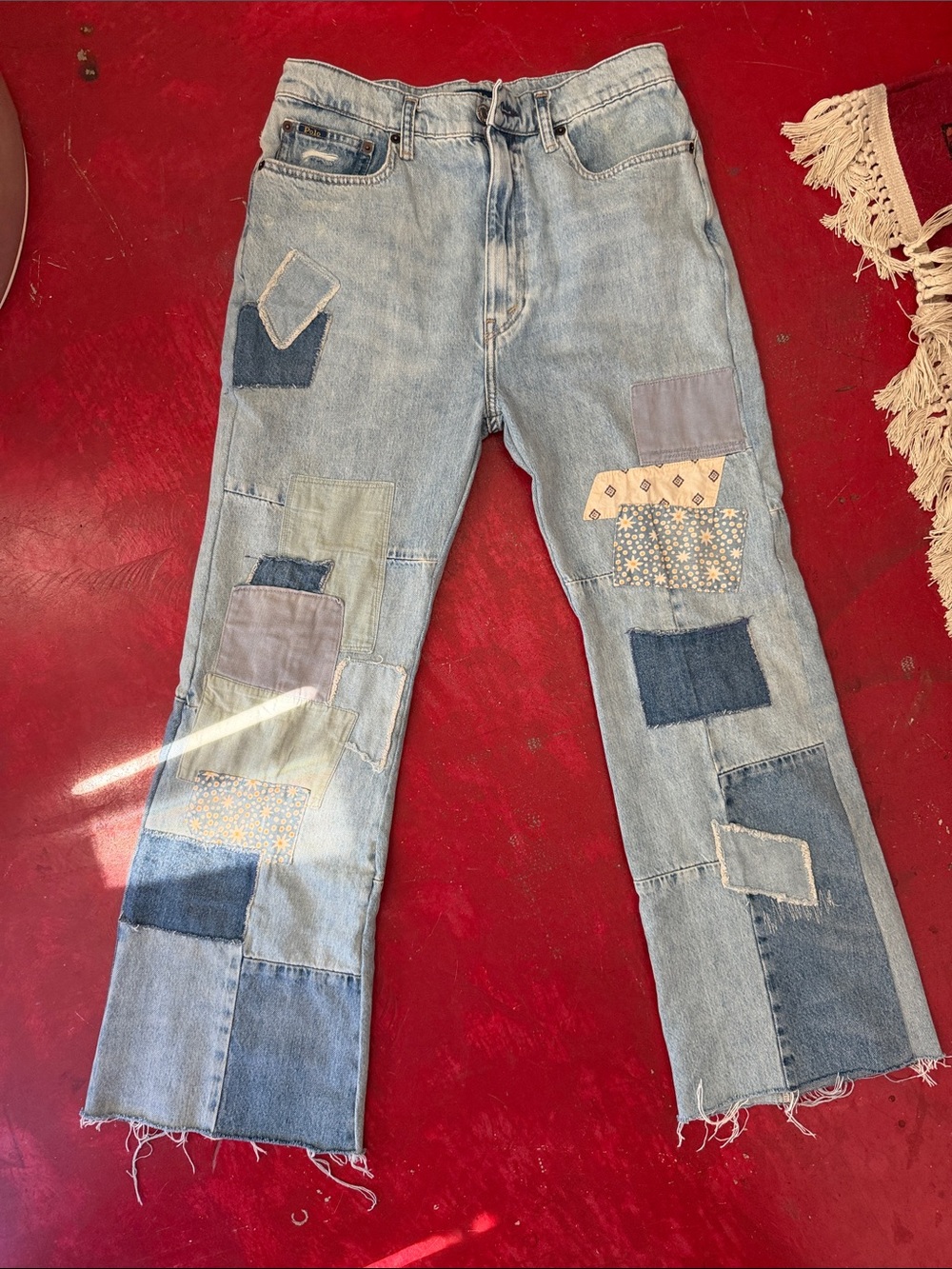 Ralph Lauren Patchwork Flare Jeans